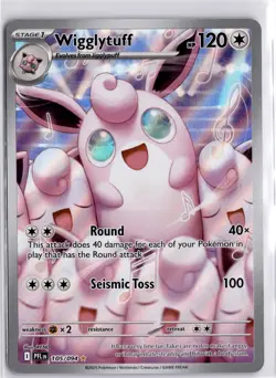 Pokemon TCG Wigglytuff 105/094 Phantasmal Flames Illustration Rare Trading Card - Image 1