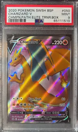 Charizard V SWSH050 SWSH: Sword & Shield Promo Cards Holo PSA Mint 9 - Image 1