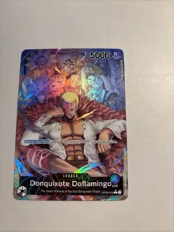 Donquixote Doflamingo Leader Diy Alt Art Full Art English One Piece Card Tex - Image 1