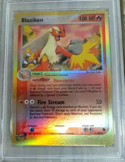 PSA 6 Blaziken - Reverse Foil 2003 Pokemon Ex Ruby & Sapphire 3/109 - Image 3