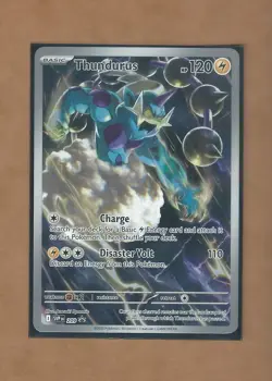 Pokemon TCG Black Bolt Thundurus promo 209 Halo NM - Image 1