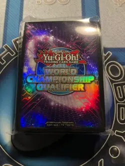 * 2011 WORLD CHAMPIONSHIP QUALIFIER WCQ SLEEVES * SEALED 80CT PURPLE YUGIOH! - Image 1