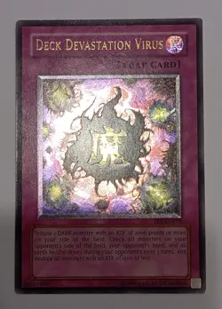 Deck Devastation Virus FET-EN058 Ultimate Rare Unlimited Edition NM Yu-Gi-Oh! - Image 1