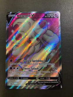 Alcremie V 064/072 Shining Fates NM Full Art Ultra Rare Pokemon Card Nice! - Image 1