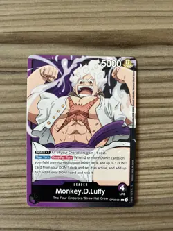 Monkey D Luffy OP09-061 L Emperors In The New World One Piece Near Mint Card. - Image 1