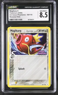 CGC 8.5 Magikarp 2006 EX Holon Phantoms 69/110 Reverse Holo STAMPED Pokemon Card - Image 1