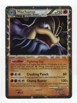 (303283) MACHAMP PRIME 95/102 Ultra Rare Holo HGSS Triumphant Pokemon Card - NEW - Image 2