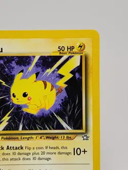 Pokemon Neo Genesis Pikachu Card 70/111 Unlimited Near Mint Condition - Image 3