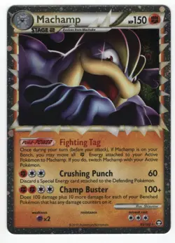 (303282) MACHAMP PRIME 95/102 Ultra Rare Holo HGSS Triumphant Pokemon Card - NEW - Image 2