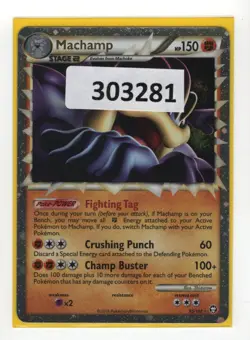 (303281) MACHAMP PRIME 95/102 Ultra Rare Holo HGSS Triumphant Pokemon Card - NEW - Image 1