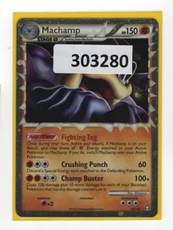 (303280) MACHAMP PRIME 95/102 Ultra Rare Holo HGSS Triumphant Pokemon Card - NEW - Image 1