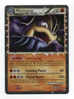 (303280) MACHAMP PRIME 95/102 Ultra Rare Holo HGSS Triumphant Pokemon Card - NEW - Image 2