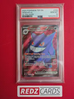 PSA 10 Gengar EX Temporal Forces 193/162 Ultra Rare Graded Pokemon Card GEM MINT - Image 1