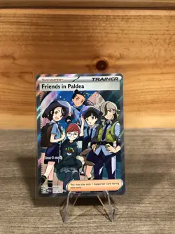 Pokemon TCG Trainer Friends in Paldea Ultra Rare Holo Card 137/131 Prismatic - Image 1