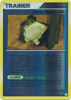 Armor Fossil 116/123 Reverse Holo | Mysterious Treasures | Pokemon Card - Image 1