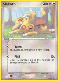 Slakoth 73/107 Common | Deoxys | Pokemon Card - Image 1
