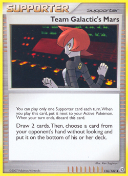 Team Galactic's Mars 126/132 Uncommon | Secret Wonders | Pokemon Card - Image 1