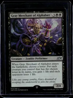 Gray Merchant Of Alphabet - 75 - Foil - UNF - NM - MTG Magic the Gathering - Image 1