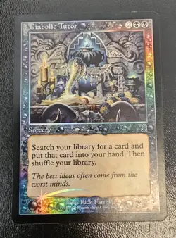MTG - Diabolic Tutor (FOIL) - Odyssey - Light Play - Image 1