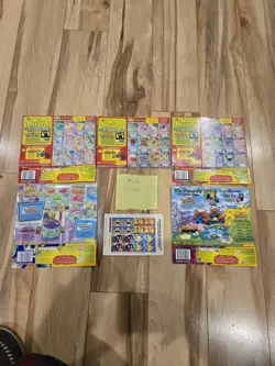 X5 1999 Pokemon Lunchables Cardboard Box Cards UNCUT SHEET - SOLD AS IS - Image 1