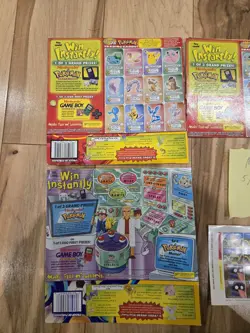 X5 1999 Pokemon Lunchables Cardboard Box Cards UNCUT SHEET - SOLD AS IS - Image 2