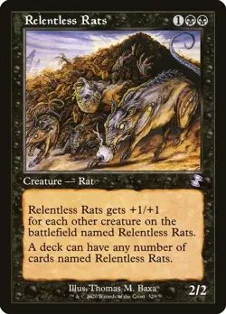 Relentless Rats Retro Frame Time Spiral Remastered NM MTG - Image 1