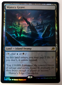 MTG Edge of Eternities - Watery Grave - FOIL Rare - 0261 NM - Image 1