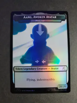 Aang, Awoken Avatar 0001 / Treasure 0022 (Foil) Token MTG Avatar - Image 1