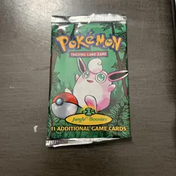 Pokemon Jungle Unlimited 1999 Wigglytuff Artwork Booster Pack WOTC Sealed - Image 1