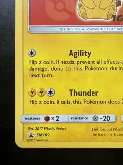 Pokemon Ash's Pikachu SM109 Movie Exclusive Black Star Promo (LP) - Image 4