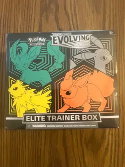 Pokemon TCG Sword and Shield Evolving Skies Elite Trainer Box ETB Factory Sealed - Image 1