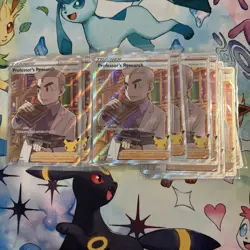 Professor's Research #24 Celebrations Full Art Holo Pokemon Card LP/NM - Image 1