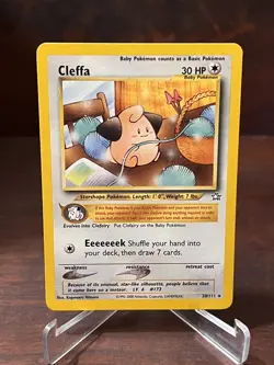 Cleffa Rare Non Holo Regular Pokemon TCG Neo Genesis 020/111 Light Play / NM- - Image 1