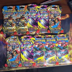 Pokemon TCG Mega Evolutions Booster Packs New Factory Sealed Lot of 10 - Image 1