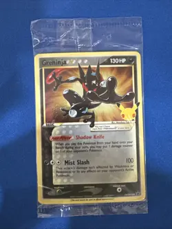 Pokemon TCG Greninja Gold Star SWSH144 - Celebrations Black Star Promo - Sealed - Image 1