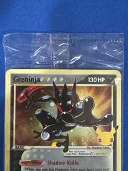Pokemon TCG Greninja Gold Star SWSH144 - Celebrations Black Star Promo - Sealed - Image 3