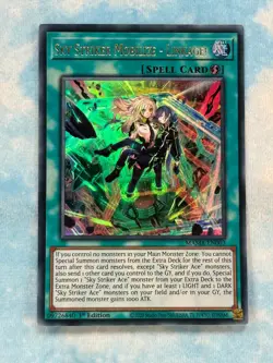 YUGIOH SKY STRIKER MOBILIZE - LINKAGE! ULTRA RARE 1ST NM MAMA-EN003 - Image 1
