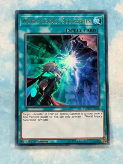 YUGIOH WORLD LEGACY SUCCESSION ULTRA RARE 1ST NM FLOD-EN058 - Image 1