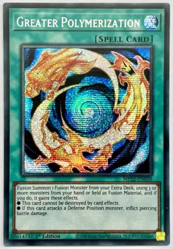 MP22-EN050 Greater Polymerization - Secret Rare 1st Edition Near Mint YuGiOh - Image 1