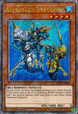 Yugioh Atlantean Dragoons RA03-EN006 Quarter Century Rare 1st Edition - Image 1