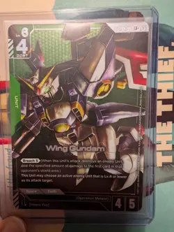 Gundam Card Game ST02-001 Wing Gundam LR+ Alt Art - Image 1