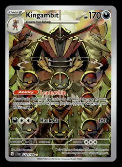 Kingambit 220/198 Illustration Rare Scarlet & Violet Pokemon Card - Image 1