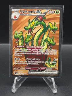 Hydrapple ex 156/142 Stellar Crown Full Art Ultra Rare Pokemon TCG Card NM - Image 1