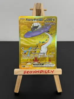 Pokemon TCG Raging Bolt EX Temporal Forces Hyper Rare Card 218/162 - Image 1