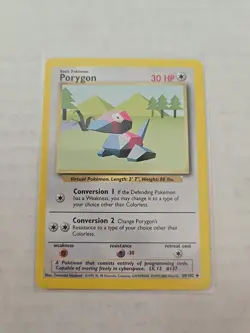 Porygon Base Set 39/102 - Pokemon TCG Card - Vintage WOTC - - Image 1