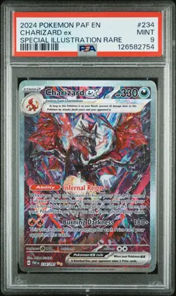 Pokemon TCG Charizard EX Paldean Fates Sir 234/091 PSA Mint 9 Graded card - Image 1