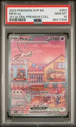 Pokemon Mew ex SVP053 151 Ultra Premium Promo Card PSA 10 Gem Mint - Image 1