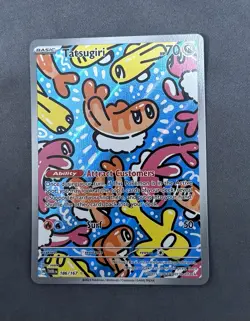 Pokemon TCG Tatsugiri Twilight Masquerade Illustration Rare Card 186/167 NM - Image 1