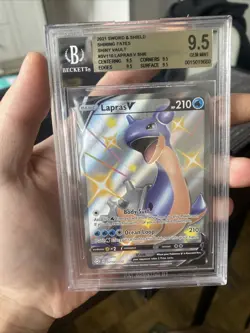 Lapras V - SV110/SV122 - Pokemon Shining Fates Shiny Rare Card BGS 9.5 - Image 1