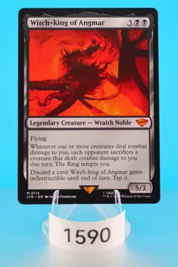 MTG Witch-king of Angmar Universes Beyond: the Lord of the Rings Regular #114 - Image 1